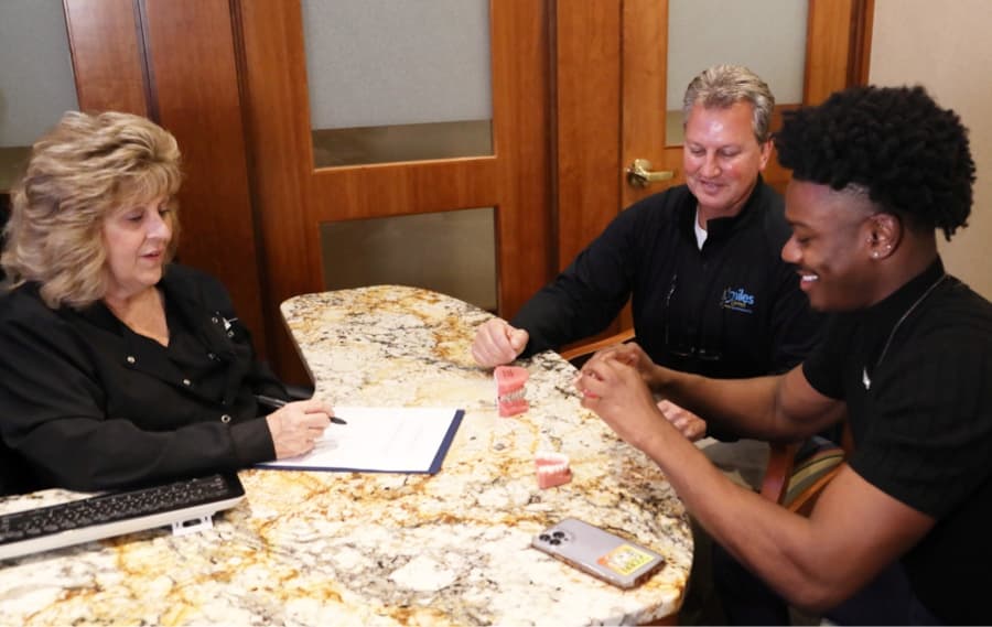 teen patient smiling during visit